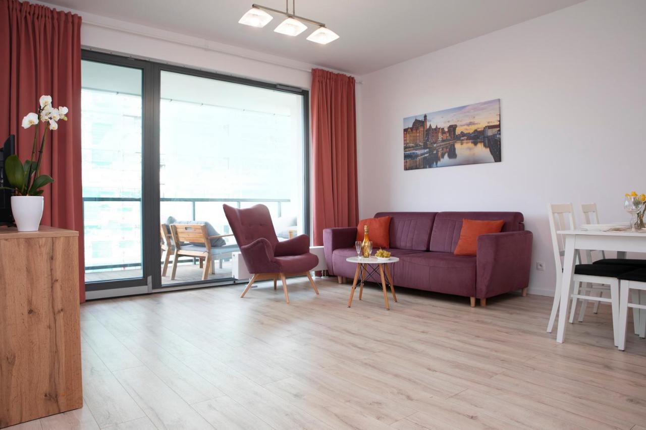 Luxus Apartament Fitness&Spa Z Sauna I Silownia 그단스크 외부 사진